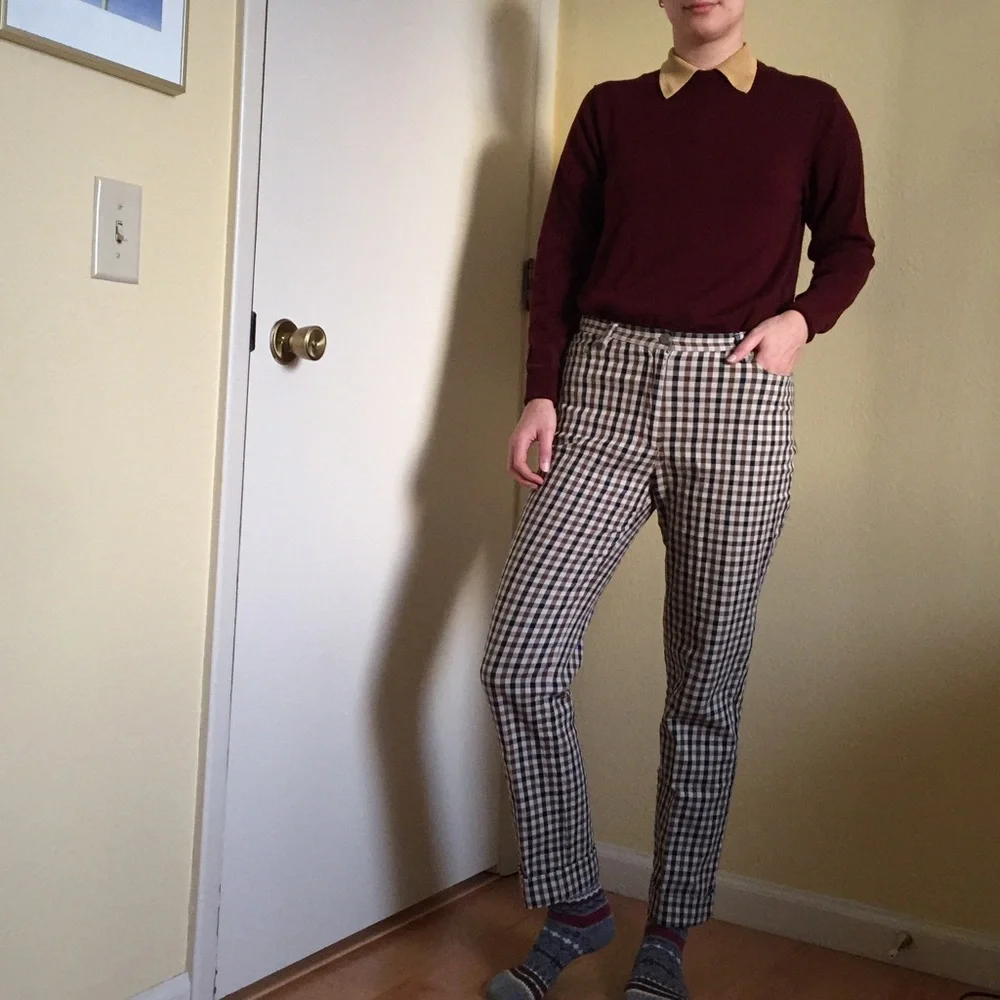 Vintage Check Pants - Picture 1 of 3
